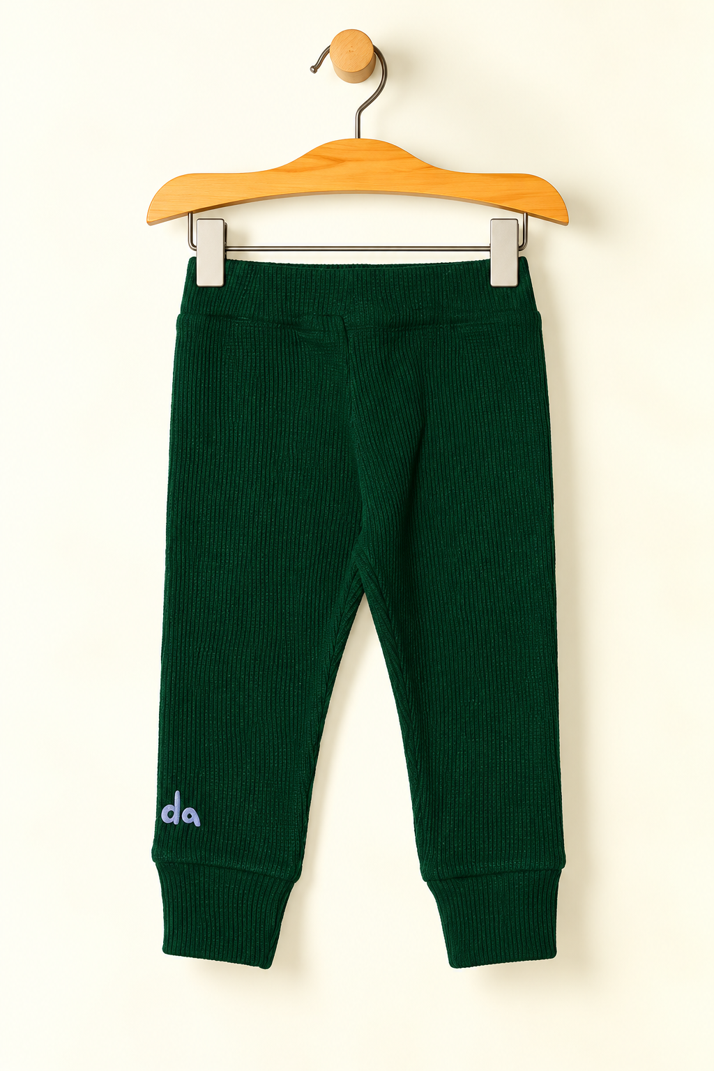 DARK GREEN PANDA PRINTED THERMAL TROUSER PAJAMA