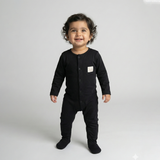 Black Always Together Print Romper For Winters