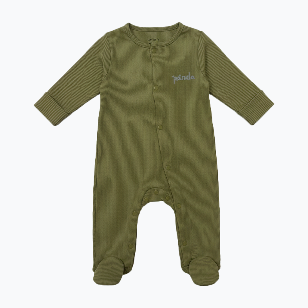 Light Green Panda Romper For Winters Secondary image