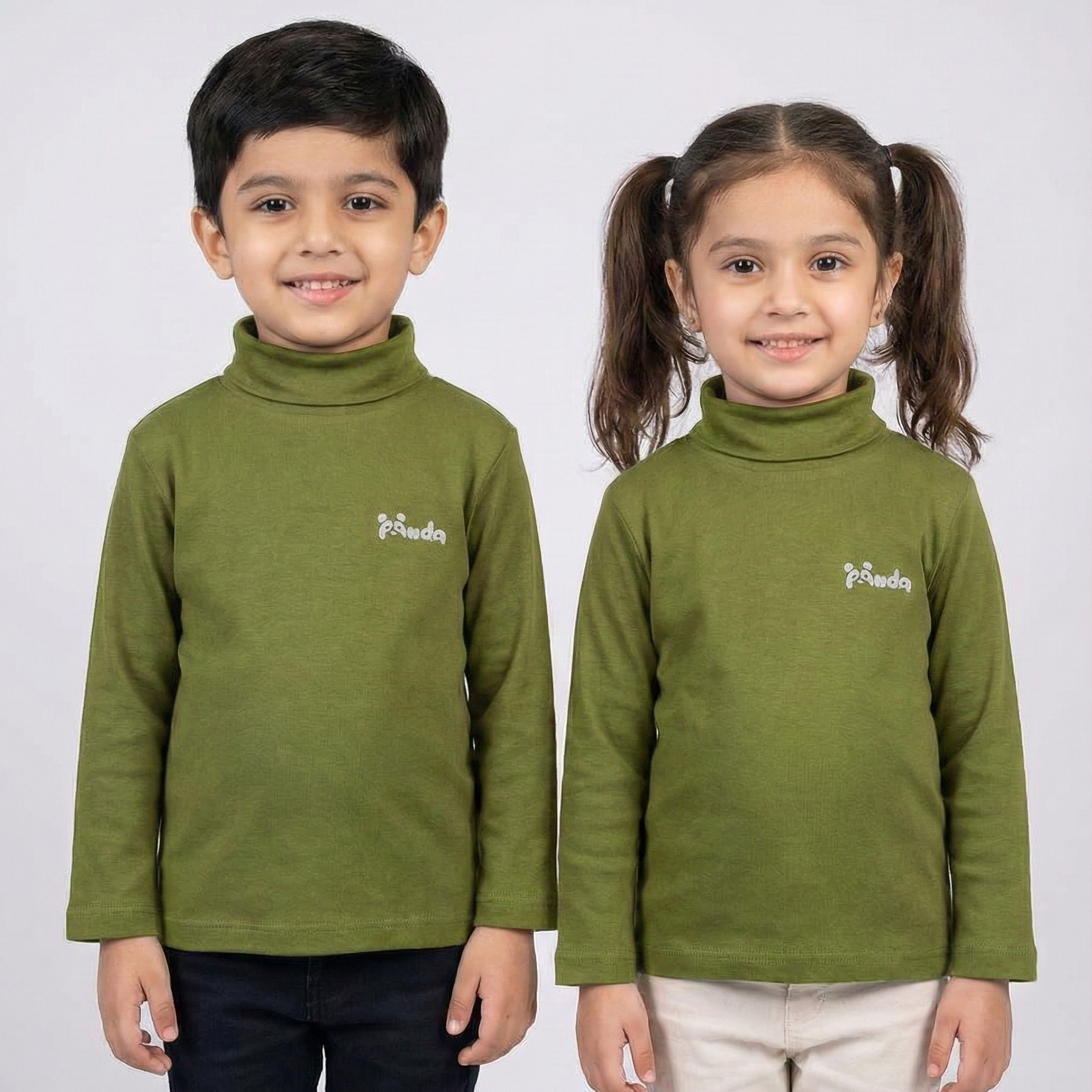 Green Panda HighNeck For Winters Secondary image