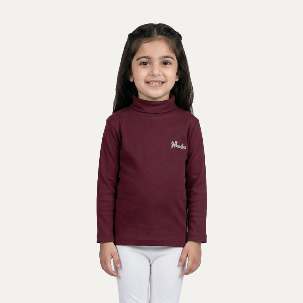 Maroon Panda HighNeck For Winters Main image