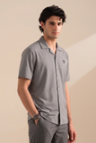 Grey Dri-Fit Half Sleeves Casual Shirt For Mena