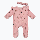 Baby Pink Fairies Romper For Winters