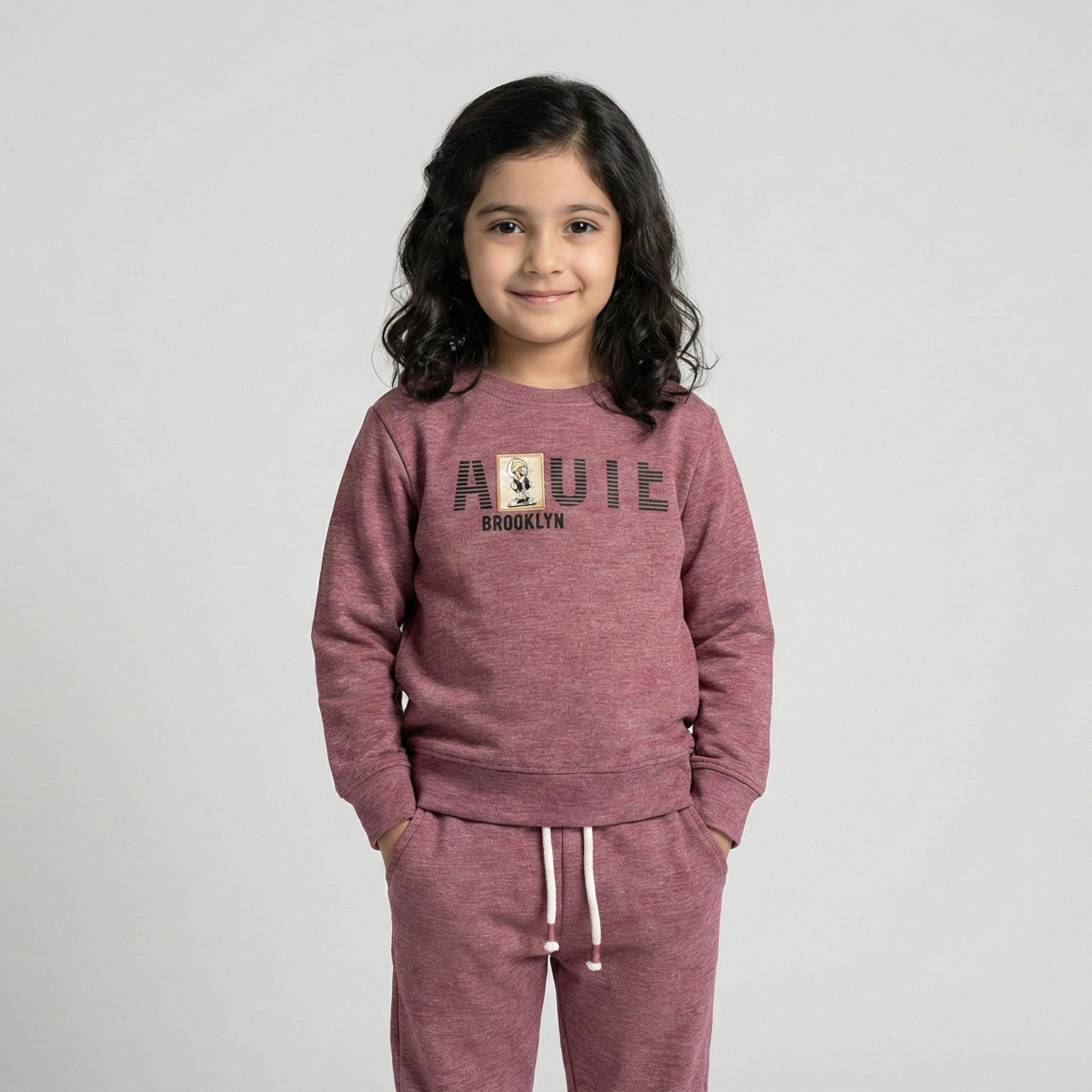 Lilac Adult Print Suit For Winters Main image