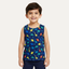 Blue Dino Print Sando For Summers