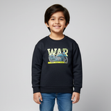 Dark Grey War Fur & Fleece Fabric Sweatshirt