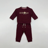 Maroon Musian Print Suit For Winters