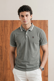 Grey PK Fabric Polo For Mens