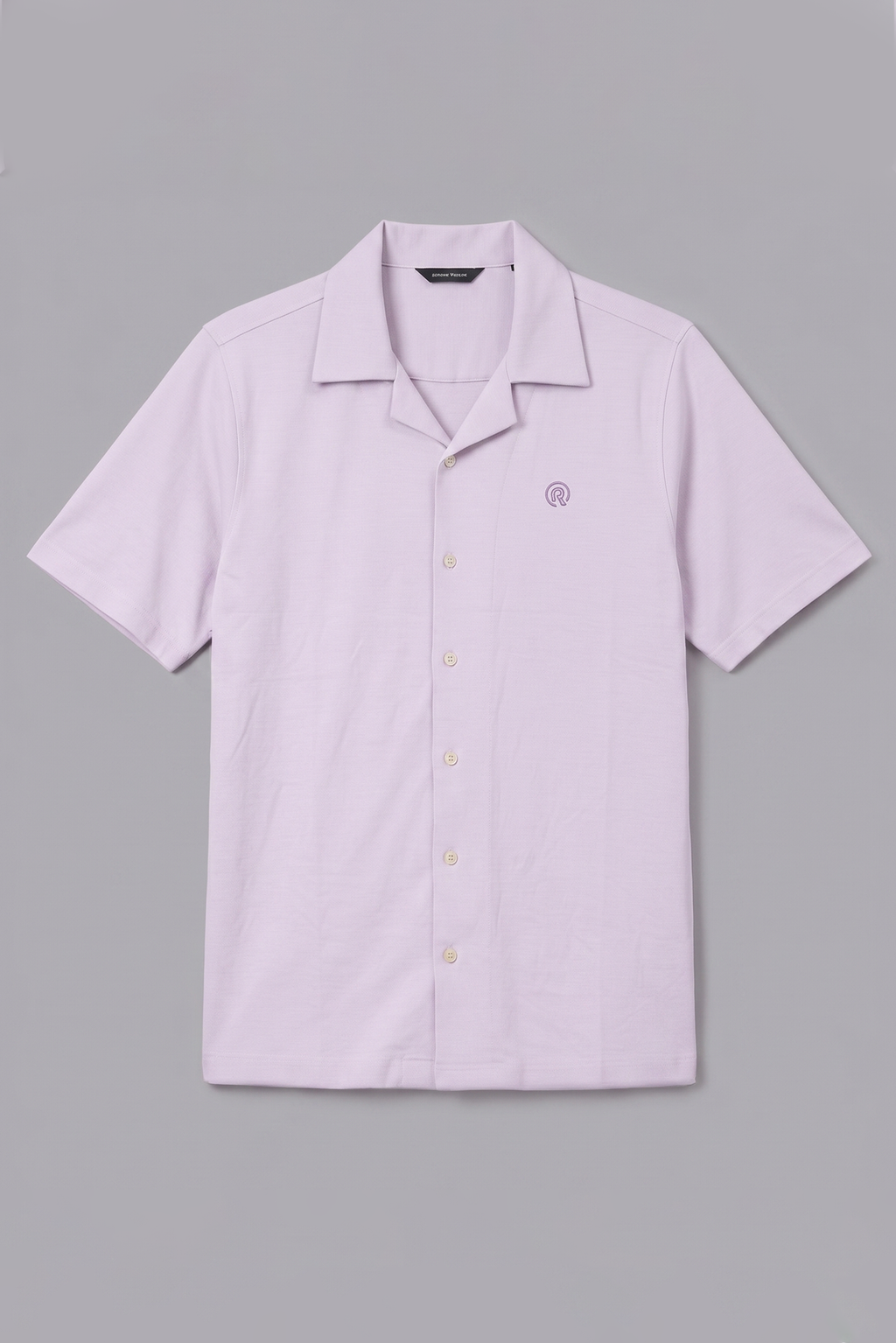 Light Purple Dri-Fit Half Sleeves Casual Shirt For Men