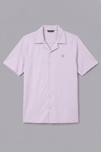 Light Purple Dri-Fit Half Sleeves Casual Shirt For Men