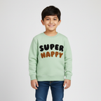 Sea Green Super Happy Fleece Fabric Sweatshirt