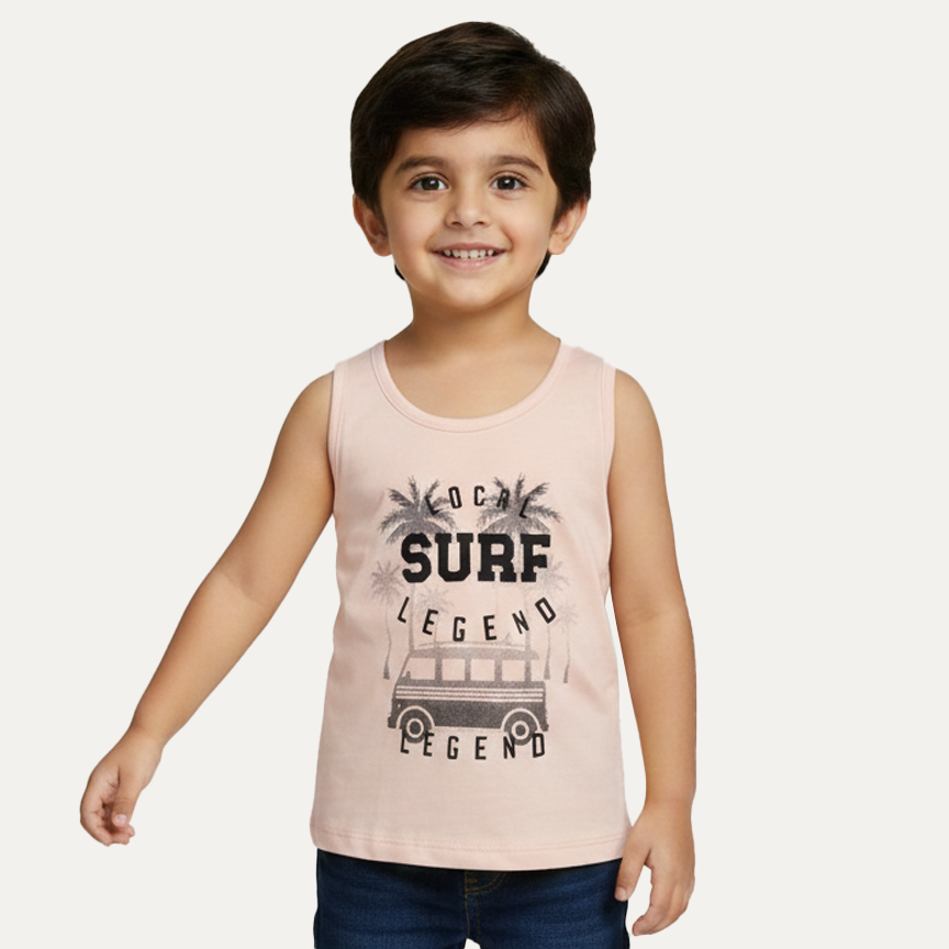 Pink Surf Legend Print Sando For Summers Main image