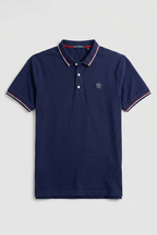 Navy Blue PK Fabric Polo For Mens