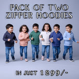 PACK OF 2 BASIC ZIPPER HOODIES (DEFECTED) UNISEX