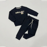 Black Mbulift Print Suit For Winters