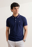 Navy Blue PK Fabric Polo For Mens