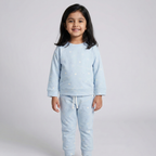 Blue Stars Print Jersy Fabric Suit For Winters