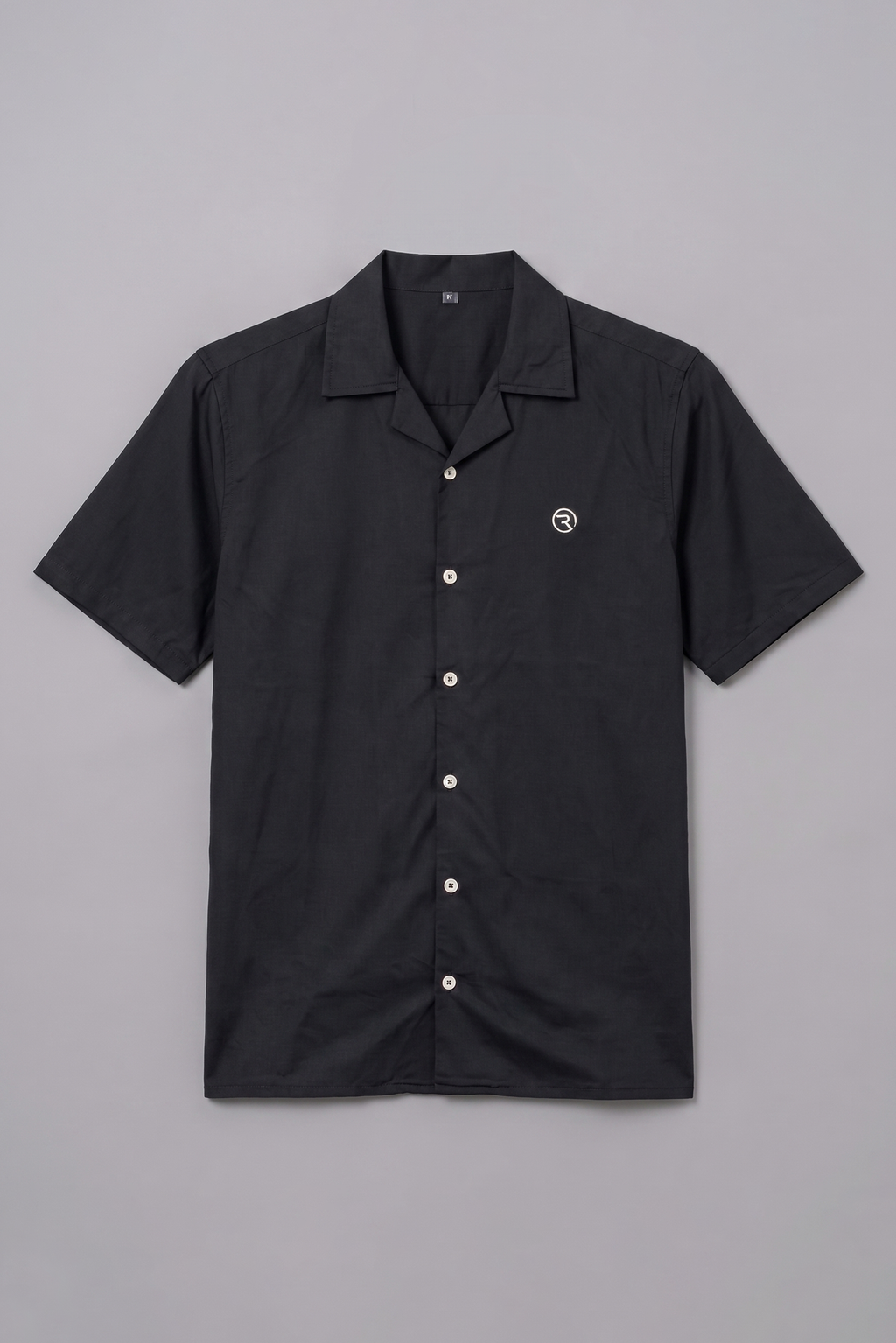 Black Dri-Fit Half Sleeves Casual Shirt For Men