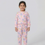 Pink Flowers Print Suit For Winters