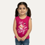 Blush Pink Let's Party Print T-shirt Top For Girls