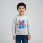 HAZEL GREY NEW YORK 28 PRINT FLEECE FABRIC SWEATSHIRT
