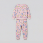 Pink Flowers Print Suit For Winters