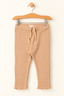 FAWN WITH KNOT BOTTOM FRIL THERMAL FABRIC PLAIN PAJAMA TROUSER
