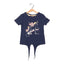 NAVY BLUE UNICORN STARS PRINTED T-SHIRT FOR GIRLS