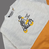 MUSTARD & ASH WHITE ENJOY THE FREEDOM PRINTED TERRY FABRIC SUIT FOR WINTERS