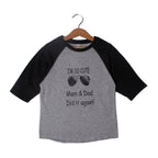 LIGHT GREY I'M SO CUTE PRINTED FULL SLEEVE T-SHIRT