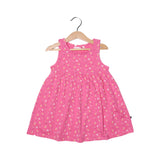 PINK DUCK & PINEAPPLE PRINTED FROCK FOR GIRLS