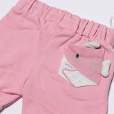 PINK FISH BACK POCKET SHORT FOR GIRLS