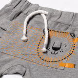 HAZEL GREY LION PRINTED SHORT FOR BOYS