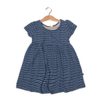 BLUE PATTERN DESIGN PRINTED FROCK FOR GIRLS