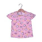 Load image into Gallery viewer, PINK U.F.O PRINTED T-SHIRT TOP FOR GIRLS
