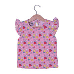 Load image into Gallery viewer, PINK FRUITS PRINTED T-SHIRT TOP FOR GIRLS
