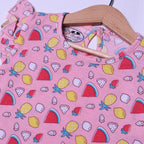 PINK FRUITS PRINTED T-SHIRT TOP FOR GIRLS