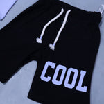 Load image into Gallery viewer, BLUE GLASSES PRINT WITH SHORTS COTTON JERSY FABRIC BABA SUIT
