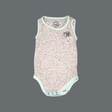 I LOVE HUGS PRINT HALF BODY SLEEVES LESS ROMPER