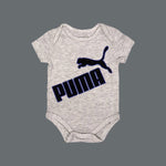 Load image into Gallery viewer, HAZEL GREY PUMA PRINT HALF BODY HALF SLEEVES ROMPER
