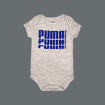 Load image into Gallery viewer, HAZEL GREY PUMA PRINT HALF BODY HALF SLEEVES ROMPER
