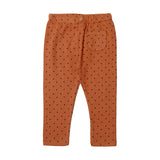 BROWN SMALL POLKA DOTS RIB PAJAMA FOR WINTERS