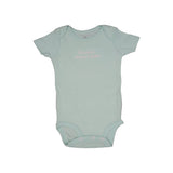 SEA GREEN DADDY'S PRINCESS PRINT HALF BODY HALF SLEEVES ROMPER