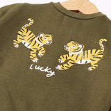 GREEN TIGER LUCKY PRINTED SWEATSHIRT