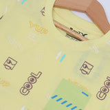 LIME YUP COOL PRINTED HALF SLEEVES T-SHIRT