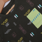 GREEN YUP COOL PRINTED HALF SLEEVES T-SHIRT