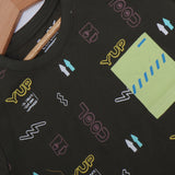 GREEN YUP COOL PRINTED HALF SLEEVES T-SHIRT