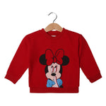 Load image into Gallery viewer, RED MINNIE PRINTED SWEATSHIRT FOR GIRLS
