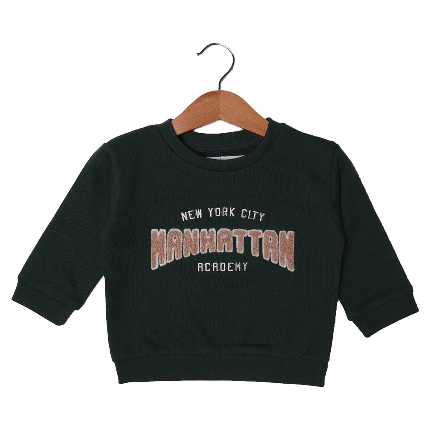 GREEN MANHATTAN ACADEMY EMBROIDERED SWEATSHIRT FOR BOYS Secondary image