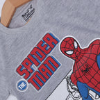 HAZEL GREY SPIDER MAN PRINTED HALF SLEEVES T-SHIRT